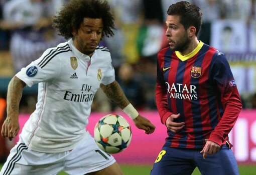 Marcelo y Jordi Alba: Desde la izquierda para multiplicar en el juego de sus equipos
